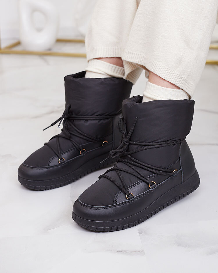 Royalfashion Дамски ботуши за сняг с приплъзване в черен цвят Iredas