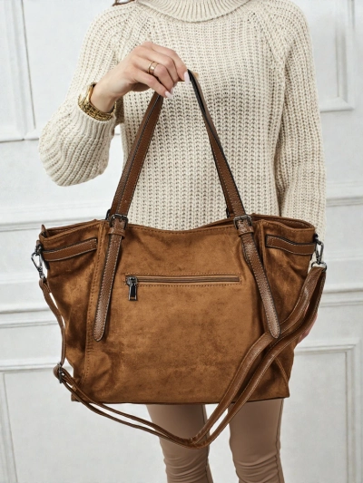 Дамска чанта shopper еко велур Daville