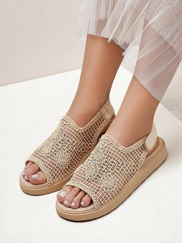 Royalfashion дамски ажурни сандали с горна част Levay