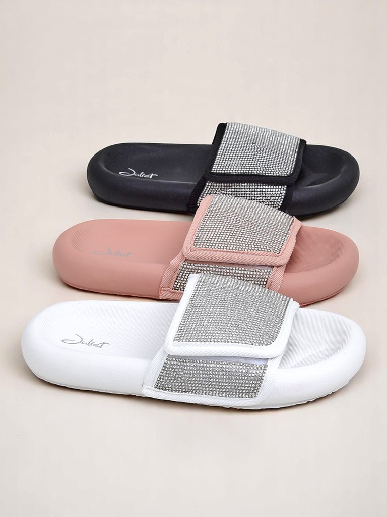 Royalfashion Дамски чехли на плоска подметка Sparkle Step