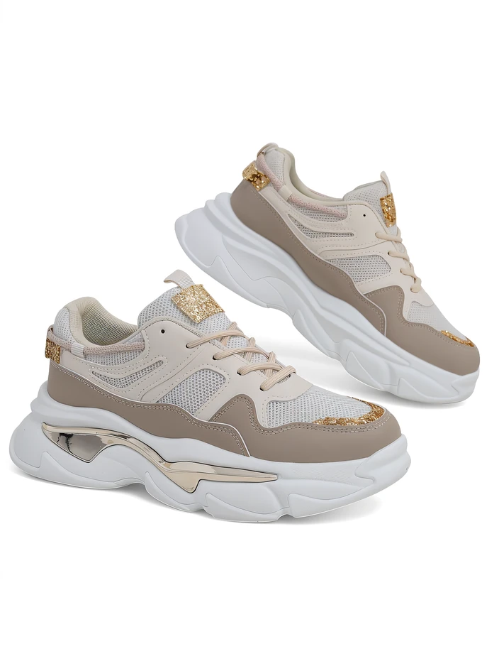 Обувки Royalfashion за жени с по-дебела подметка Lesalli