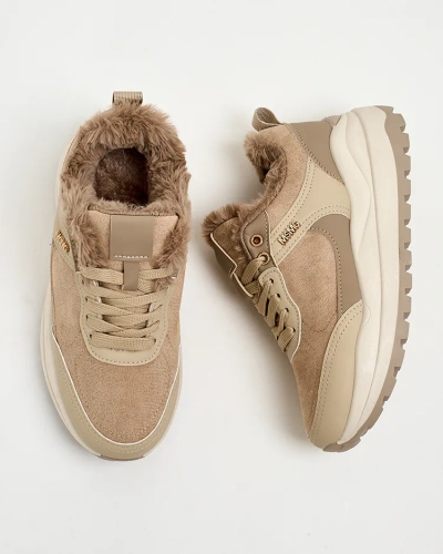 Royalfashion Women's Ruffi Insulated Sneakers