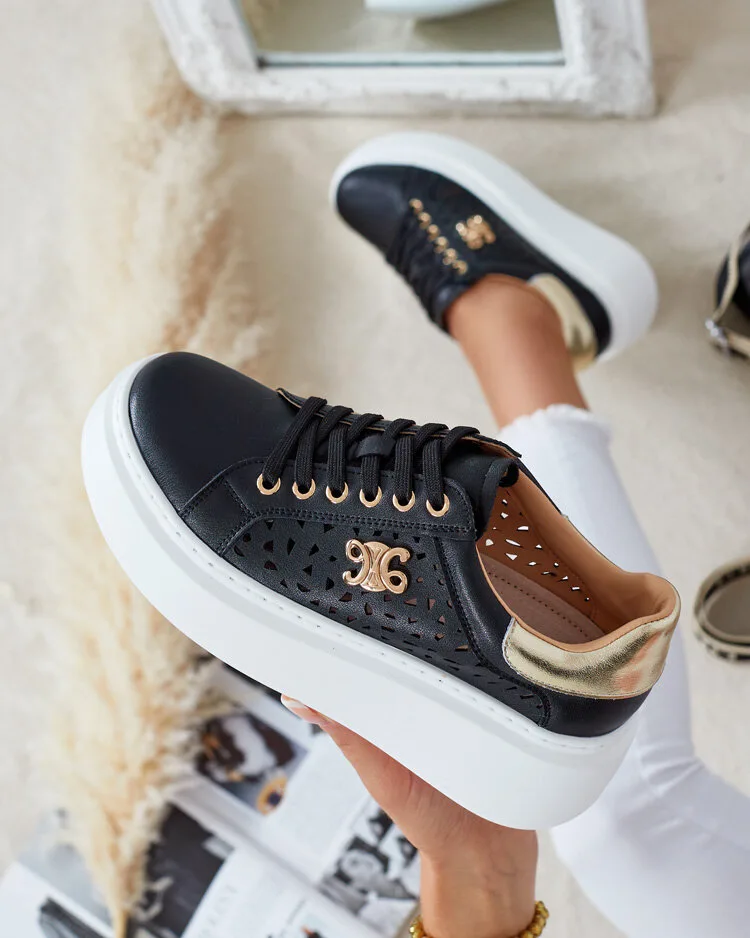 Royalfashion Дамски спортни ажурни кецове Jovixi