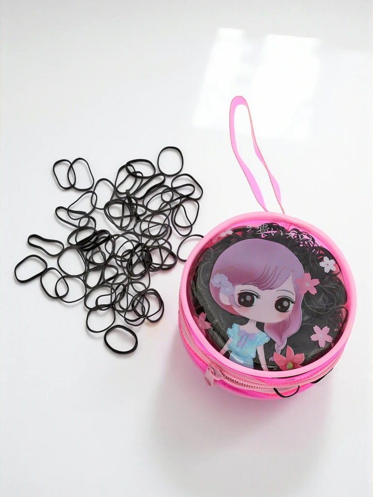 Royalfashion Многоцветни силиконови ластичета за коса в декоративна опаковка