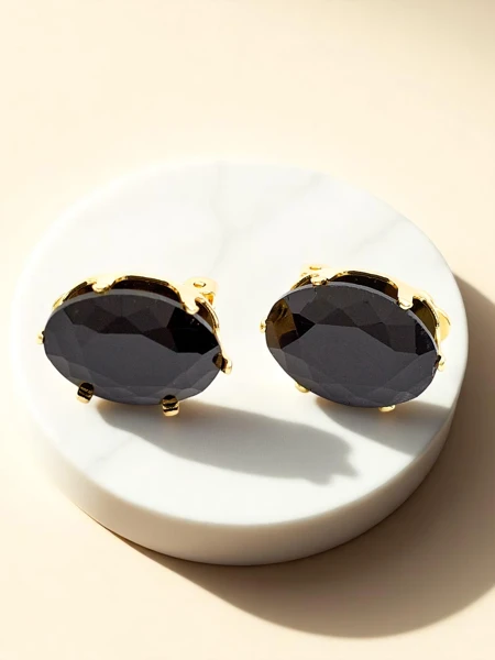 Royalfashion Дамски обеци клипс с кристал