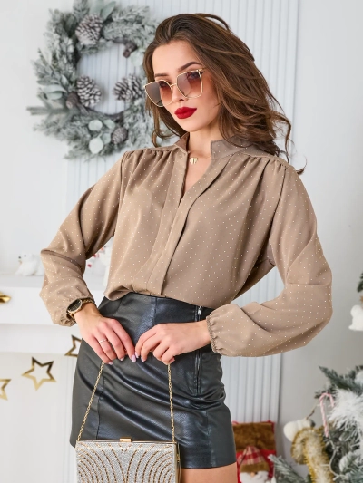 Royalfashion Дамска риза с камъни