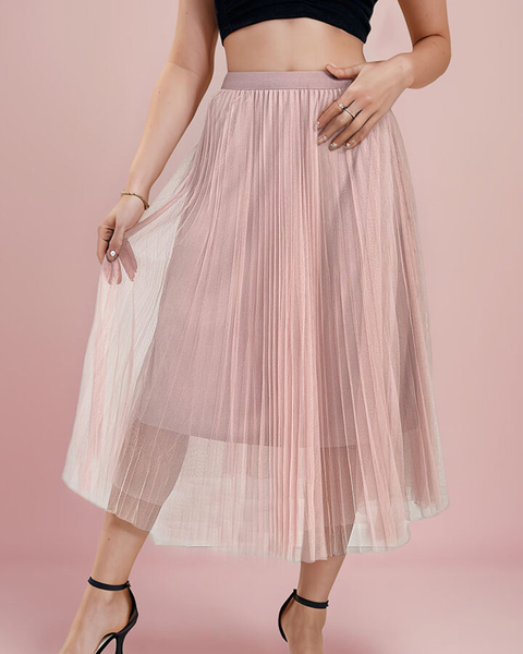 Royalfashion Дамска двупластова миди пола