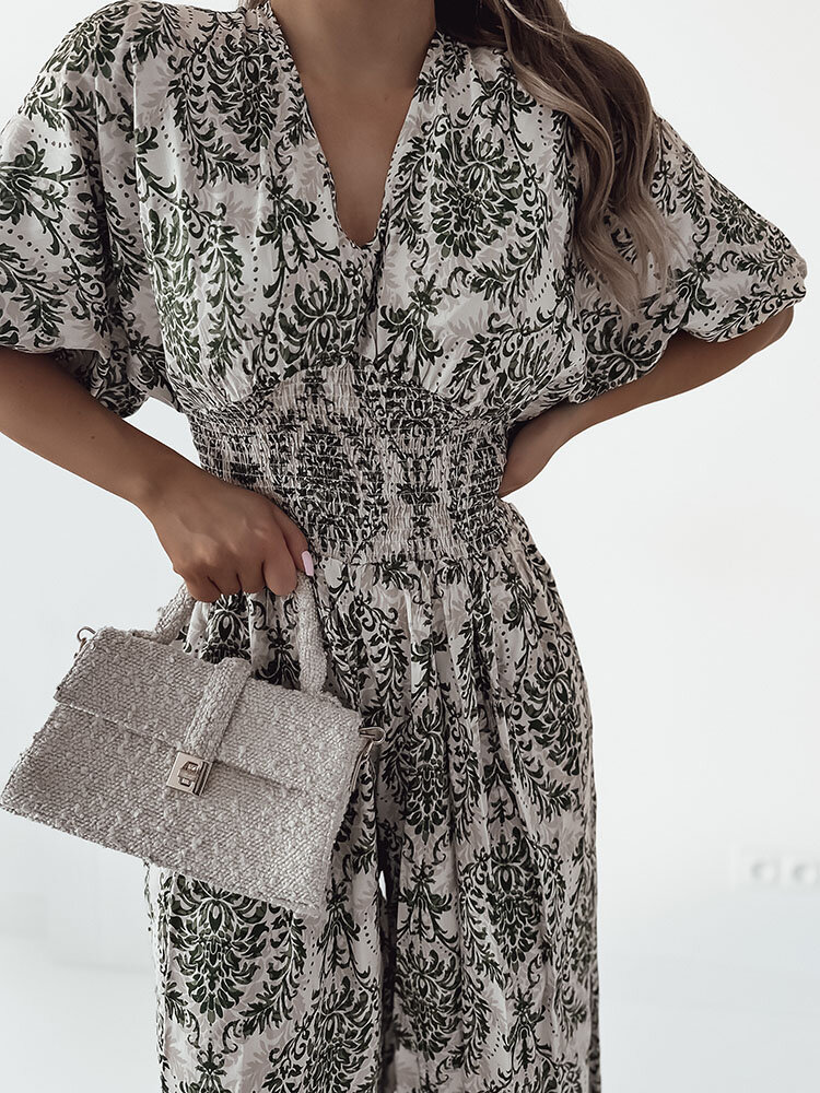 Royalfashion Дамски гащеризон с шарки