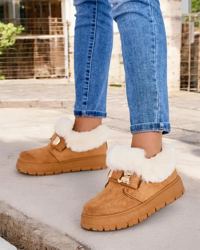 Royalfashion Дамски къси ботуши a'la snow boots Dobis