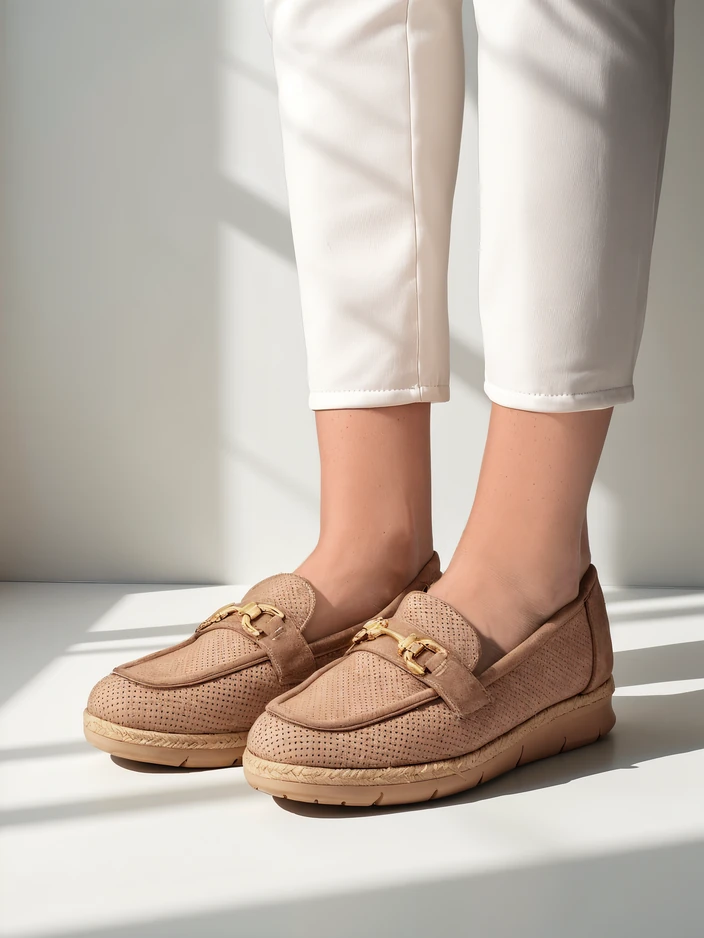 Обувки на плосък ток Royalfashion за жени с декорация на пръста