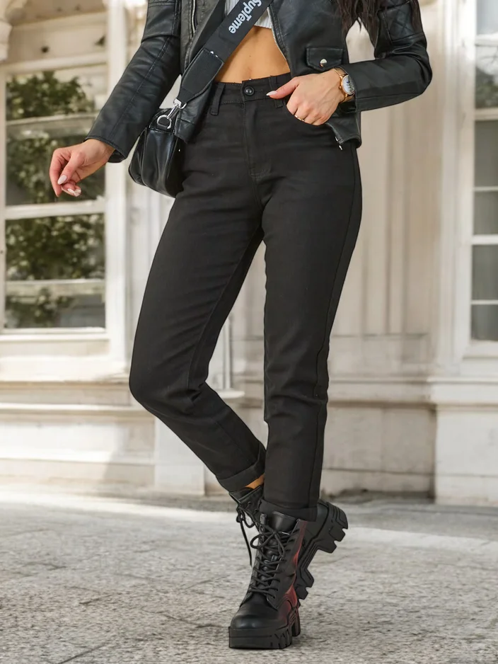 Royalfashion Дамски дънки тип мам