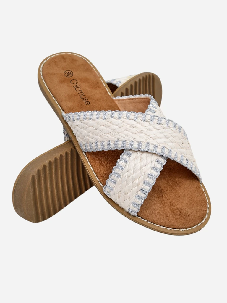 Сандали Royalfashion за жени с тъкани ленти Bornes