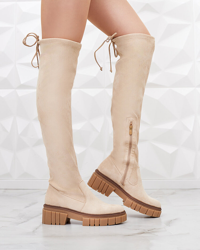 Royalfashion Дамски ботуши над коляното Staroll