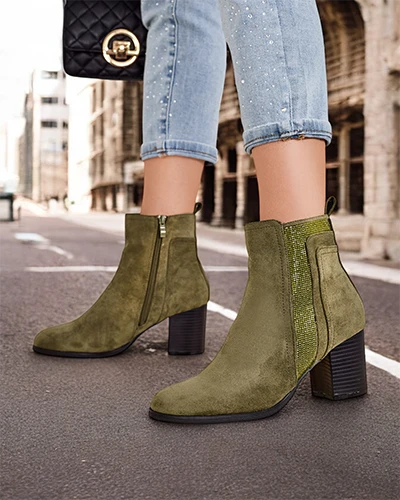 Royalfashion Дамски ботуши с висок ток Venotto