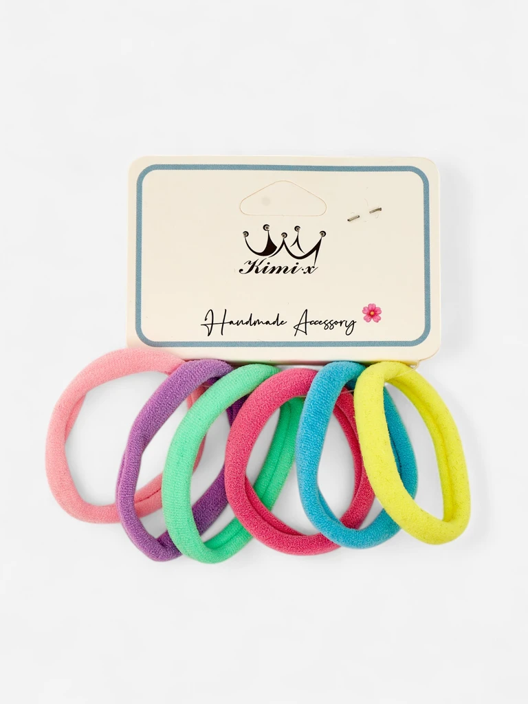 Royalfashion Комплект от 6 ластика за коса Цвят Мулти