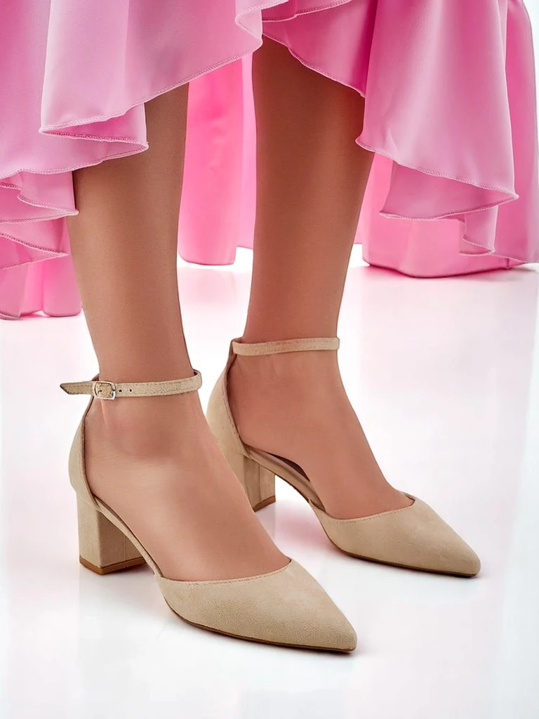 Роялфешън дамски помпи от еко велур Vinoy