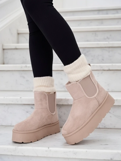 Royalfashion Дамски къси ботуши Nomas a'la snow boots