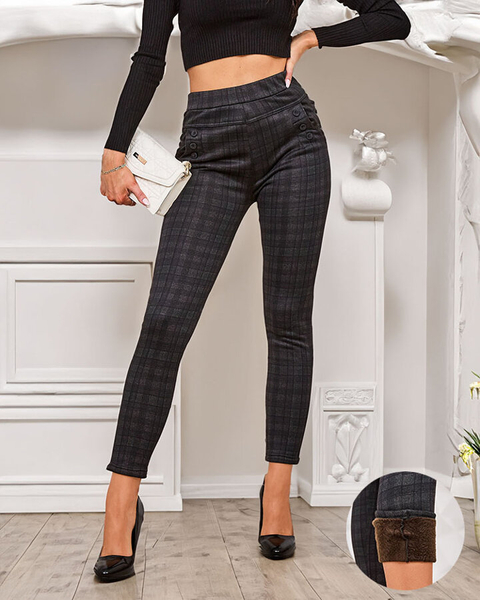 Royalfashion Дамски изолирани карирани панталони