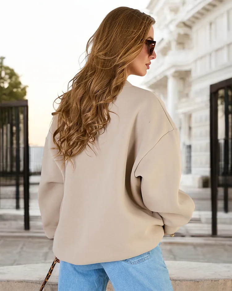 Royalfashion Дамски суитшърт oversize