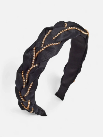 Royalfashion Лента за коса с плитка, украсена с цирконии