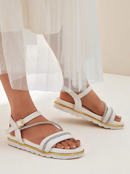 Royalfashion Дамски сандали на платформа с камъни Magnol