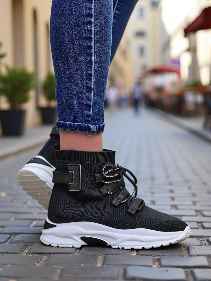 Royalfashion Женски високи спортни кецове Lorietea