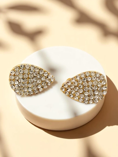 Royalfashion Дамски обеци с клипс с цирконий