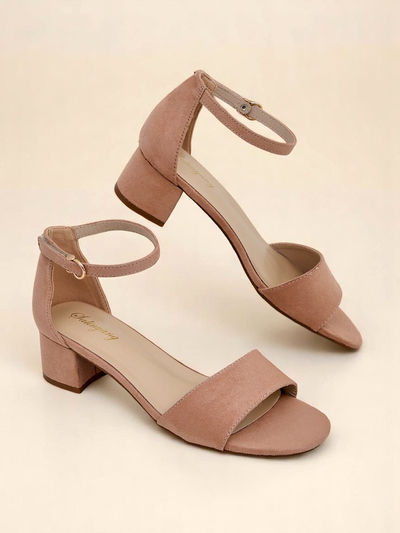 Royalfashion Дамски сандали на нисък ток SoftHeels