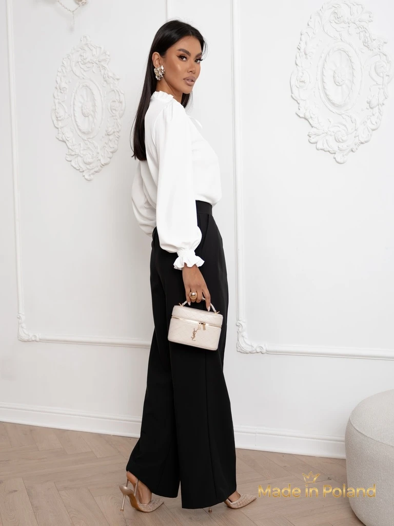 Дамска блуза с декоративно деколте Frankie