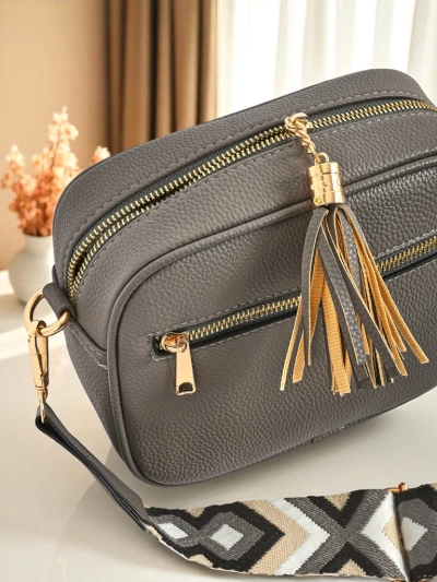 Royalfashion Малка дамска чанта от еко кожа с цветна каишка Kovi Lace