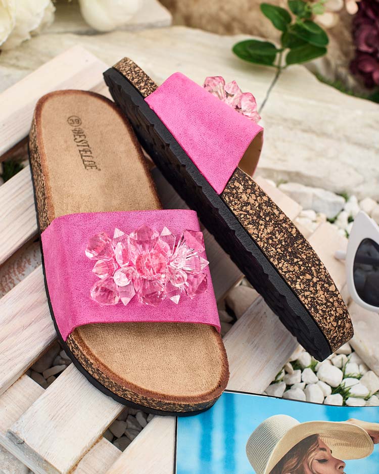 Royalfashion Дамски джапанки Villo с кристали