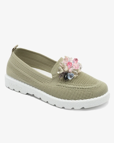 Royalfashion Тъмнозелени дамски полуобувки Enweta