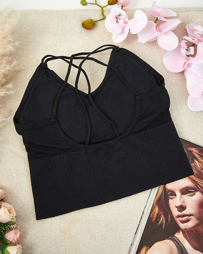 Royalfashion Дамски спортен сутиен с циркони