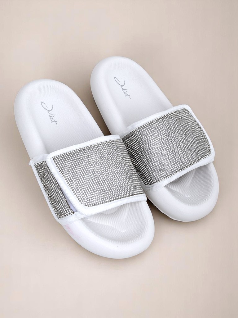 Royalfashion Дамски чехли на плоска подметка Sparkle Step