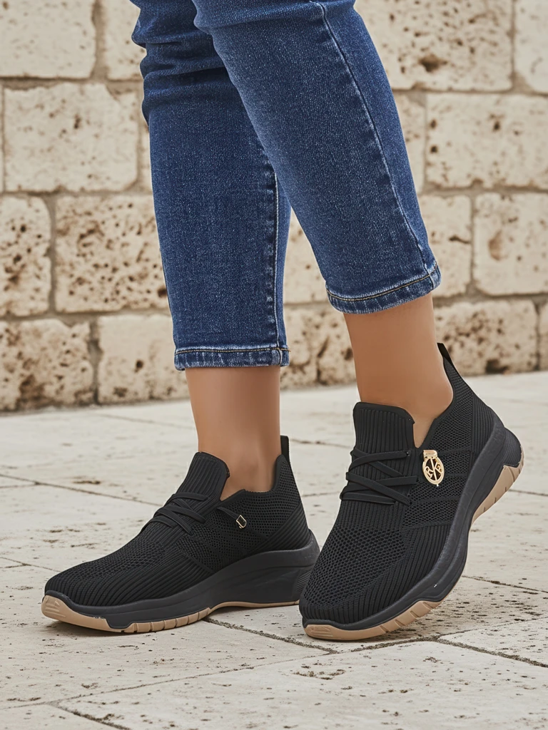 Royalfashion Slip-on дамски спортни обувки от плат Teletta