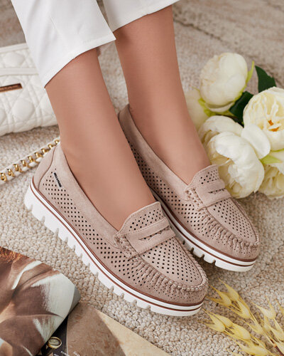 Royalfashion Ажурни дамски мокасини Leteller