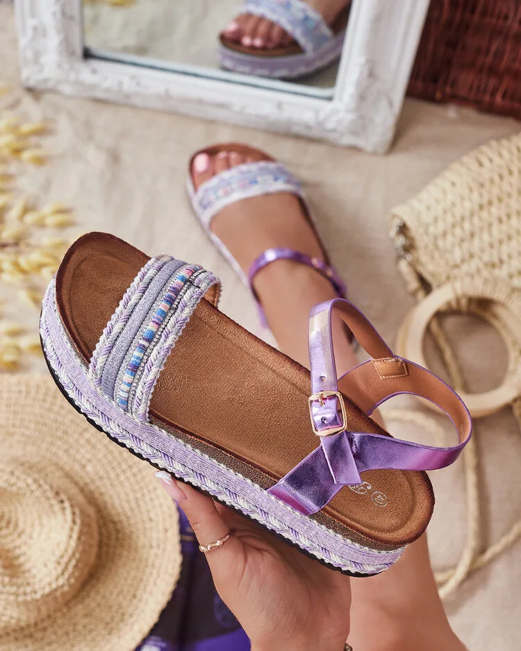 Royalfashion Дамски сандали с бродерия Mussir