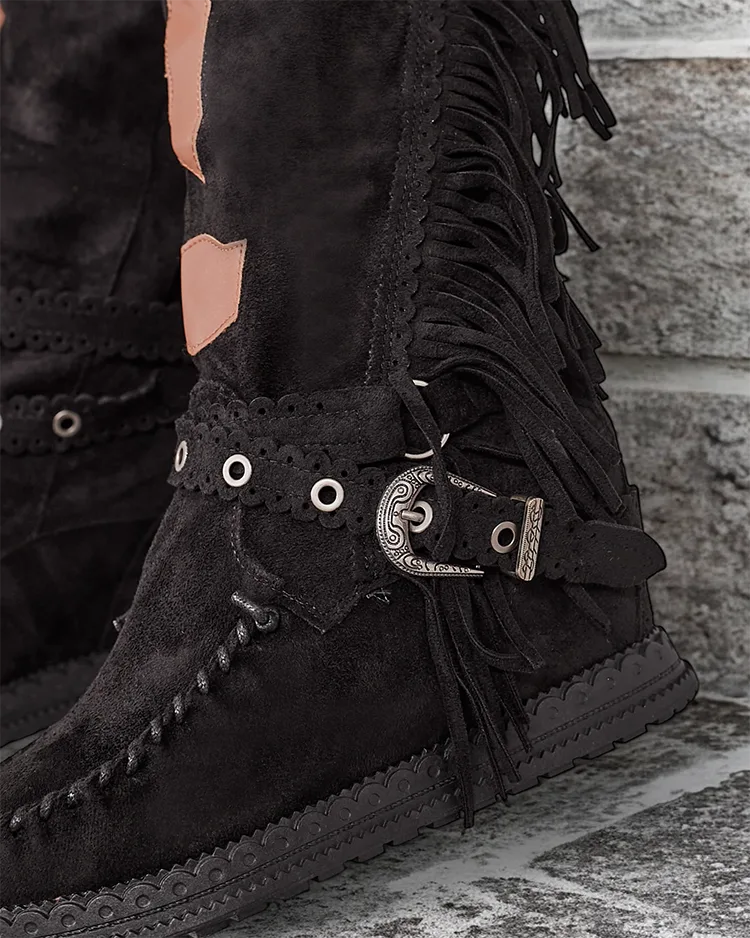 Royalfashion Дамски ботуши със скрита котва Indio