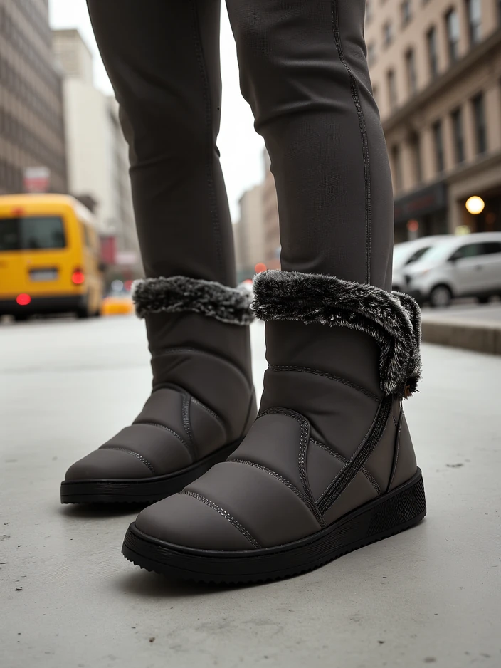 Женски зимни ботуши, наподобяващи снежни ботуши Baccinis