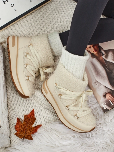 Дамски боти тип снегоходки с пух Verruna