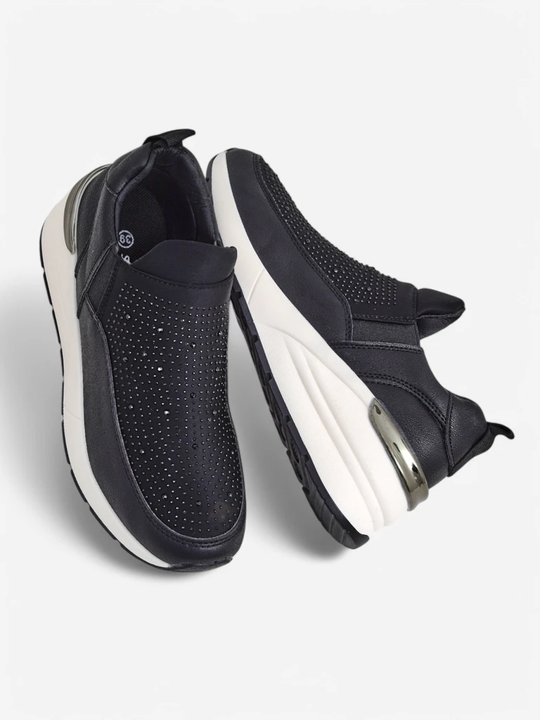 Кецове за жени Royalfashion Slip-on сΡинстони Elera