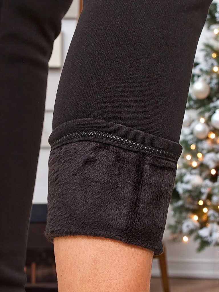 Royalfashion Дамски изолирани панталони с гети PLUS SIZE