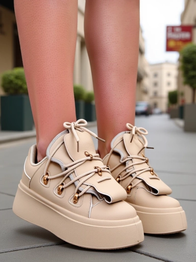 Обувки Royalfashion за жени с декоративен език Domatories