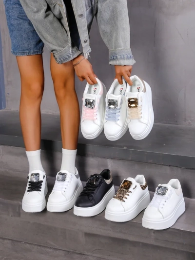 Royalfashion дамски спортни маратонки на платформа Safirrat