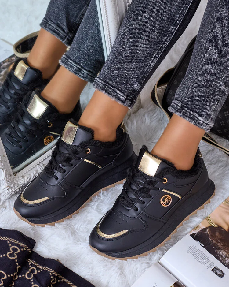 Royalfashion Затоплени дамски маратонки с кожа Boris