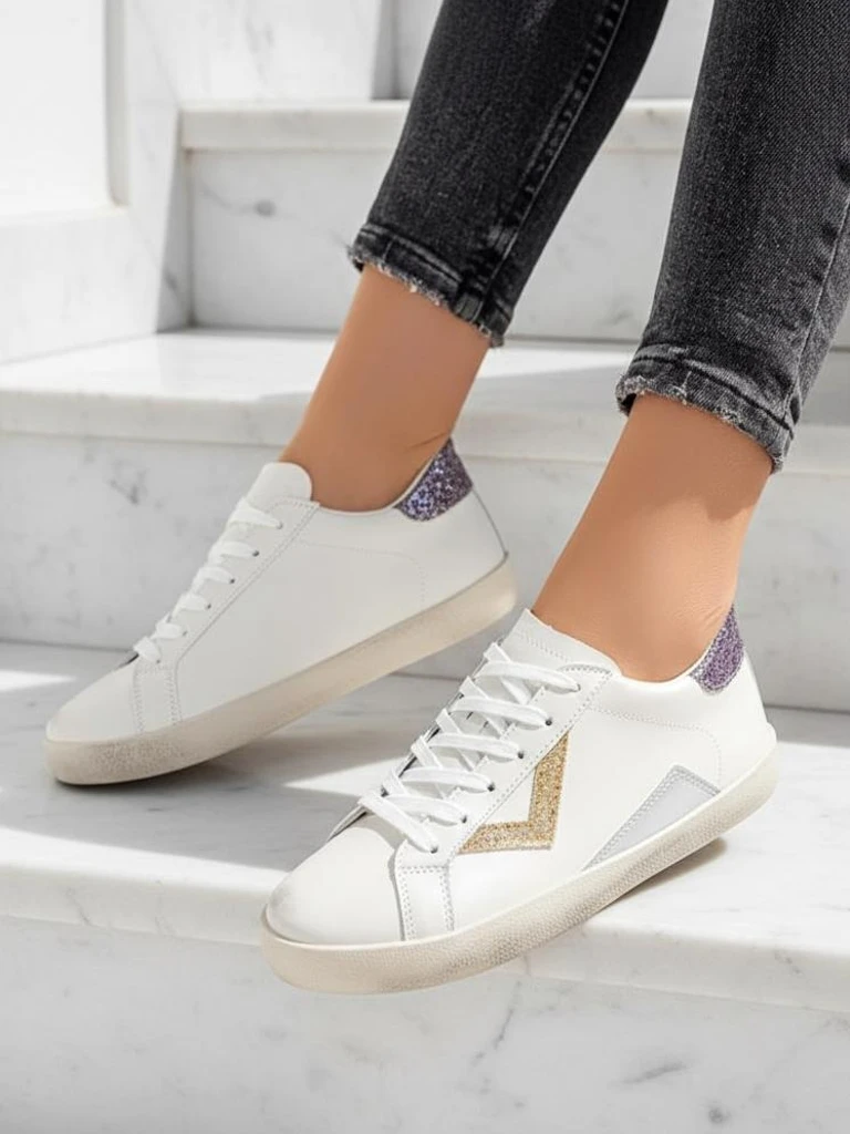 Royalfashion Дамски спортни маратонки с украшения Ginn