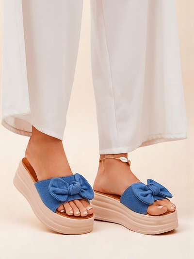 Royalfashion Дамски чехли на платформа Givan