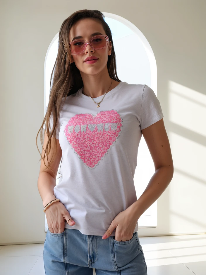 Royalfashion Дамска памучна блуза