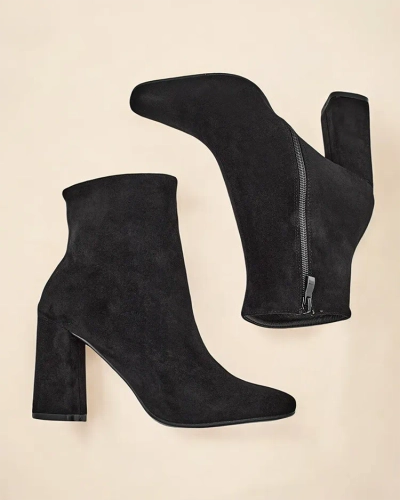 Роялфешън Еко-замшеви женски боти на пръст Еморо