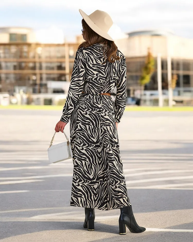 Дамски комплект с шарка Royalfashion